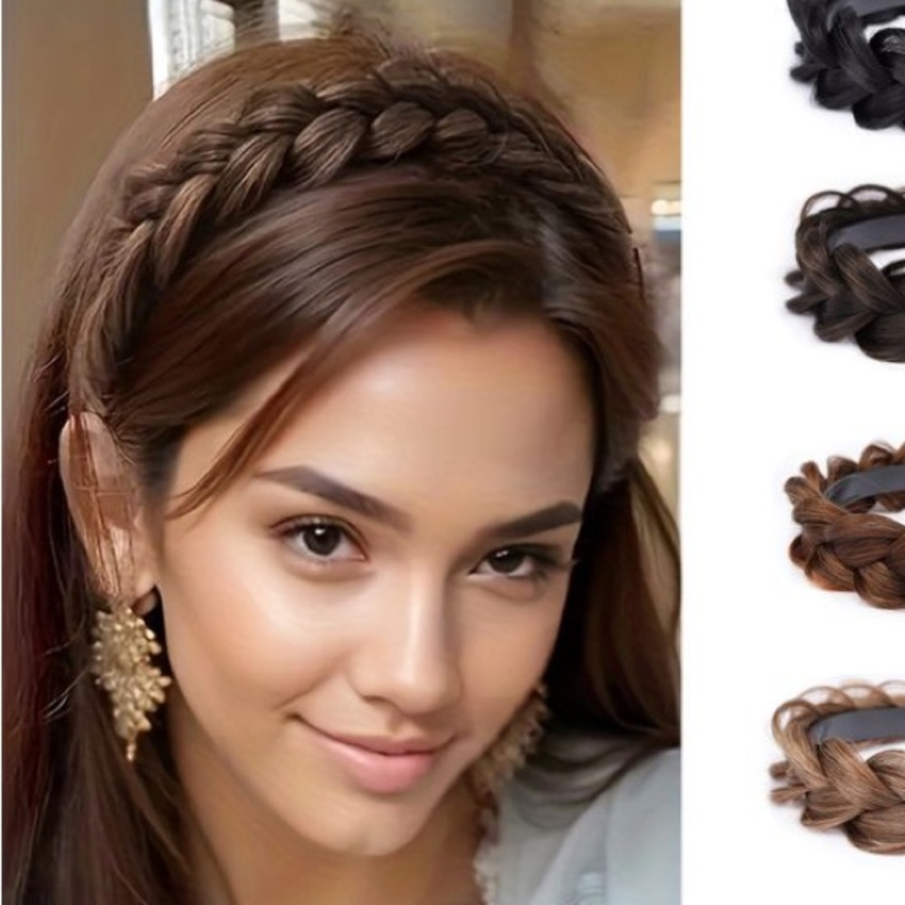 Light Brown Braid Headband